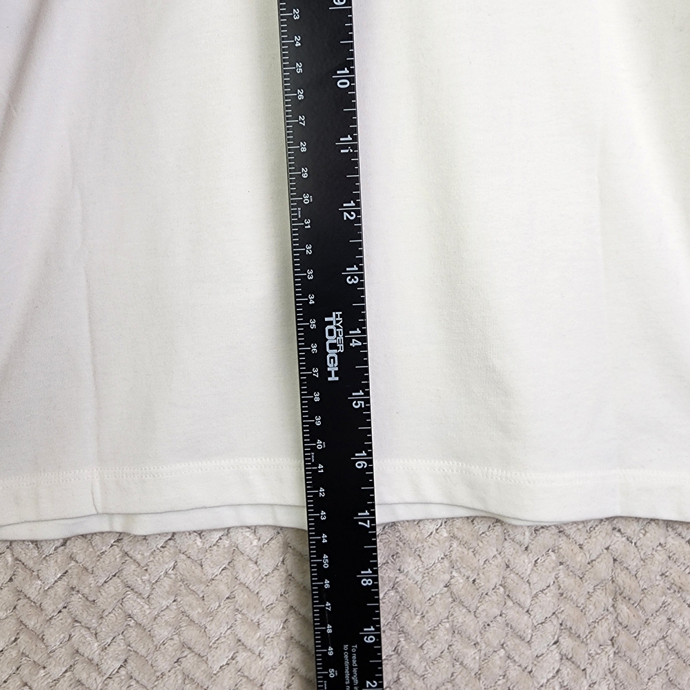 Nike Crop Top Long Sleeve White Shirt Women's L NWT MSRP $45 - Picture 8 of 10